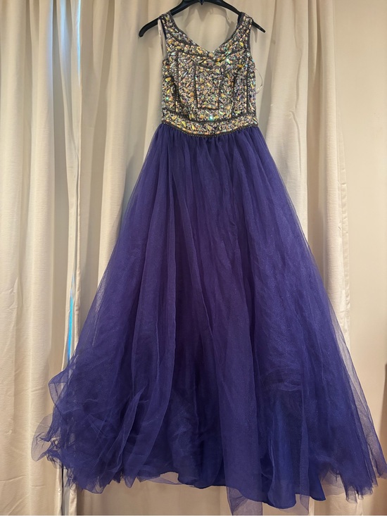 Tiffany Designs Dresses & Skirts - Tiffany Designs Blue Ball Gown with Iridescent Beaded Bodice